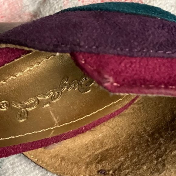 Qupid Peep Toe Faux Suede High Heels 6 1/2 - Picture 9 of 9